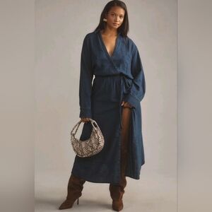 Anthropologie Pilcro  V-Neck Wrap Midi Dress